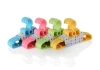 Modern and simple plastic daily necessities green clothes hangers factory direct sales details Picture